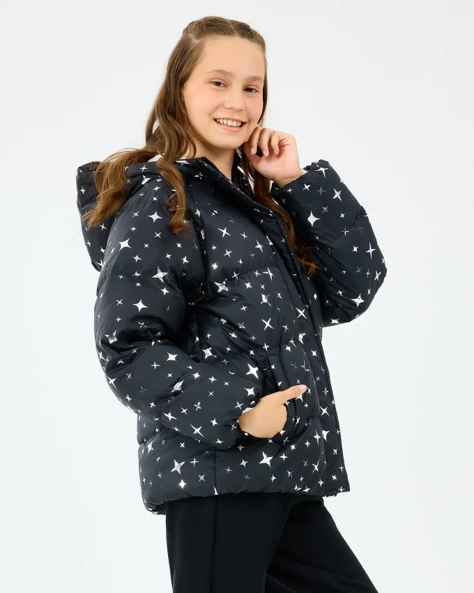 Skechers G Puffer Jacket Siyah Çocuk Mont - 4