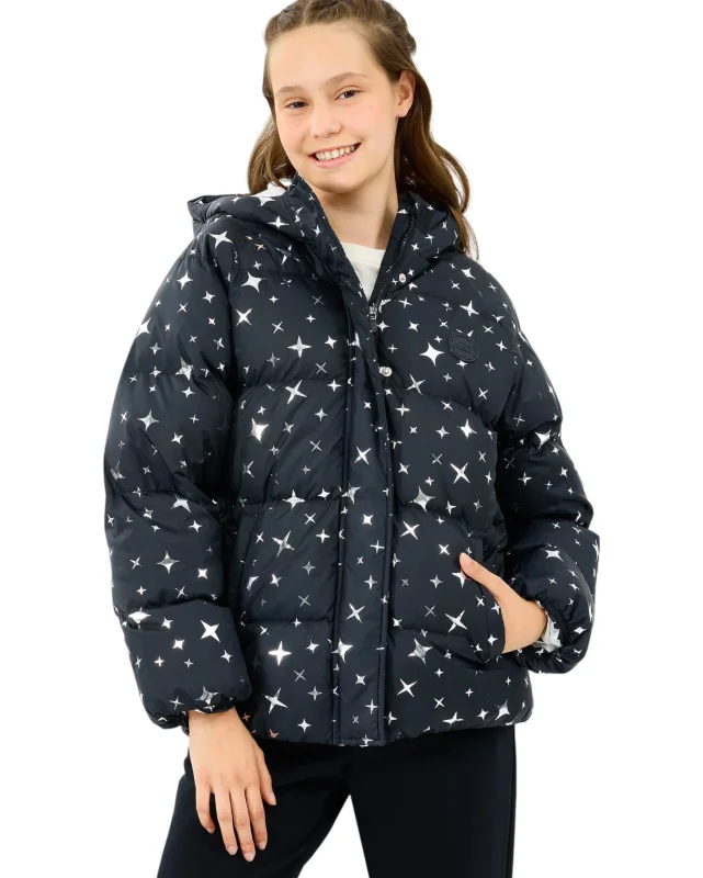Skechers G Puffer Jacket Siyah Çocuk Mont 
