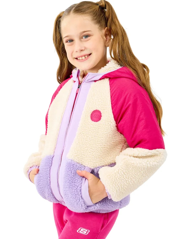 Skechers G Sherpa Pembe Çocuk Mont - Skechers (1)