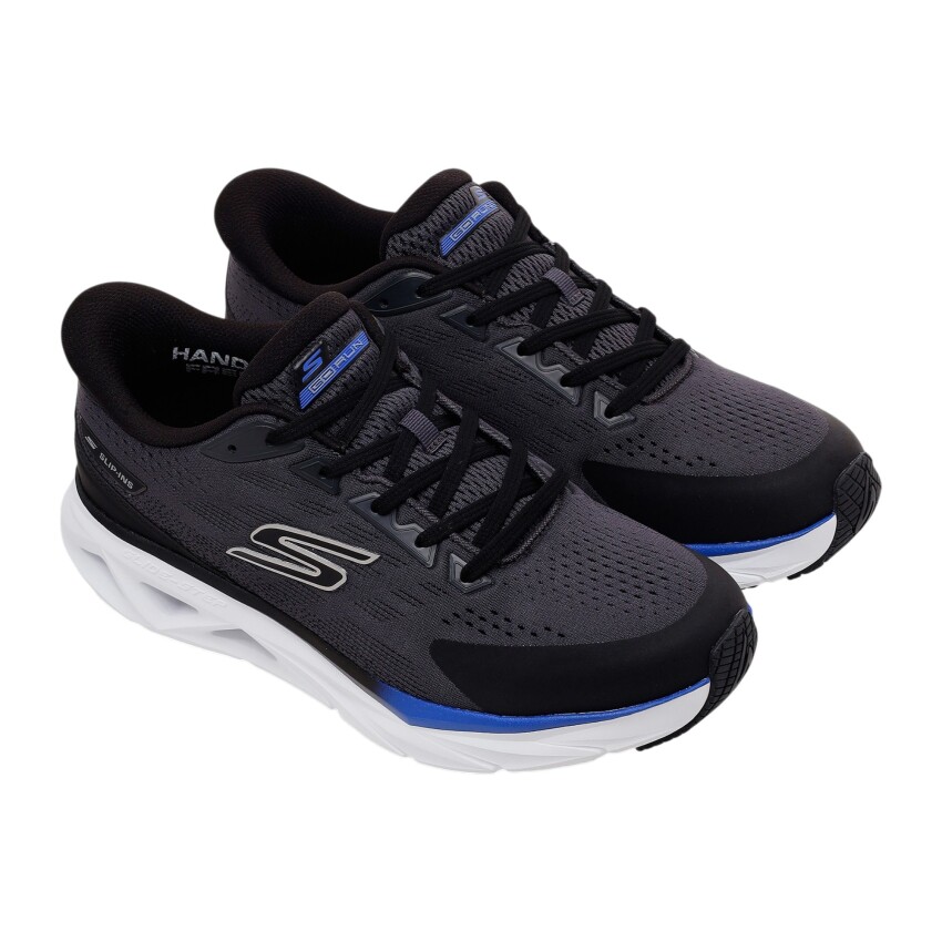 Skechers Glide-Step Vortex Siyah Erkek Günlük Ayakkabı - 4