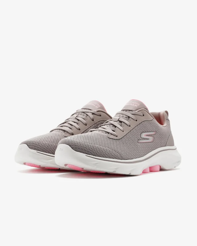 Skechers GO WALK 7 - CLEAR PATH Bej Kadın Günlük Ayakkabı - 6