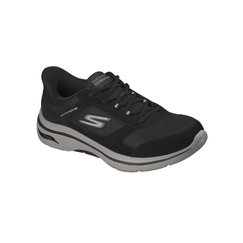 Skechers Go Walk Arach Fit 2.0 Seared Siyah Erkek Günlük Ayakkabı - 5