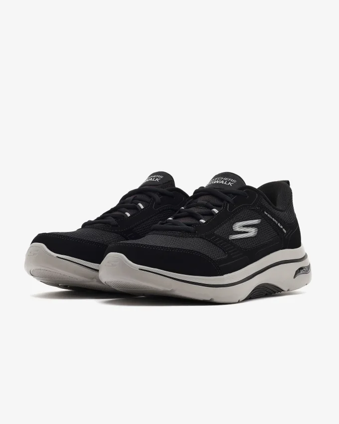 Skechers Go Walk Arach Fit 2.0 Seared Siyah Erkek Günlük Ayakkabı - 8