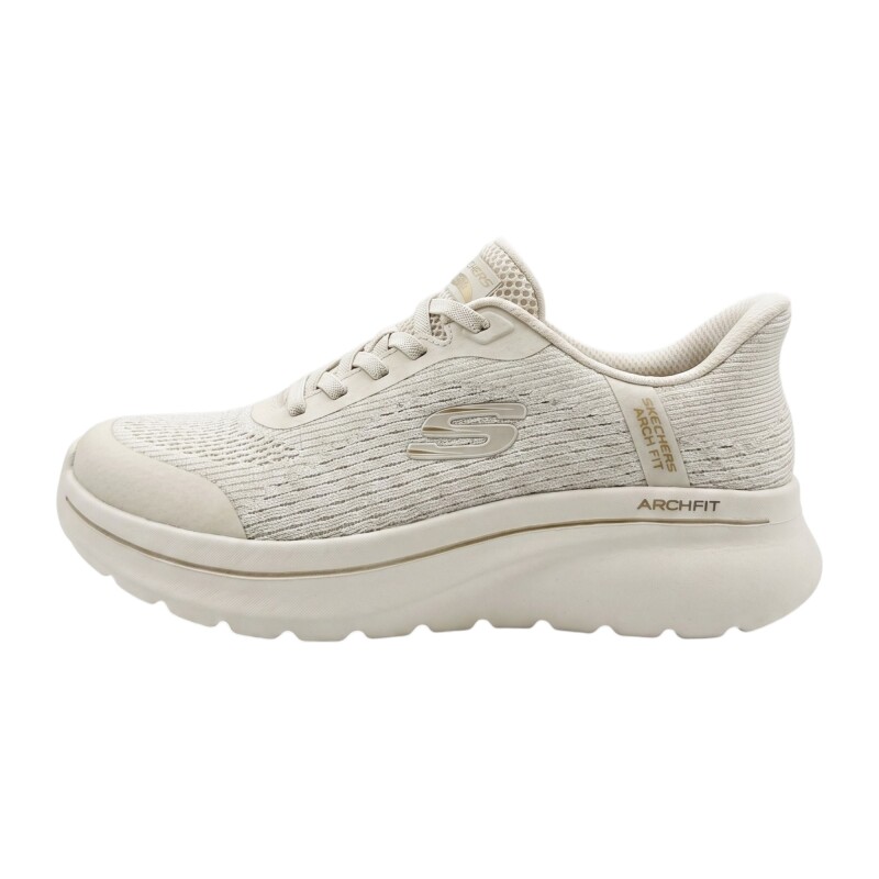 Skechers Go Walk Arch Fit N-Joy Bej Kadın Günlük Ayakkabı - Skechers