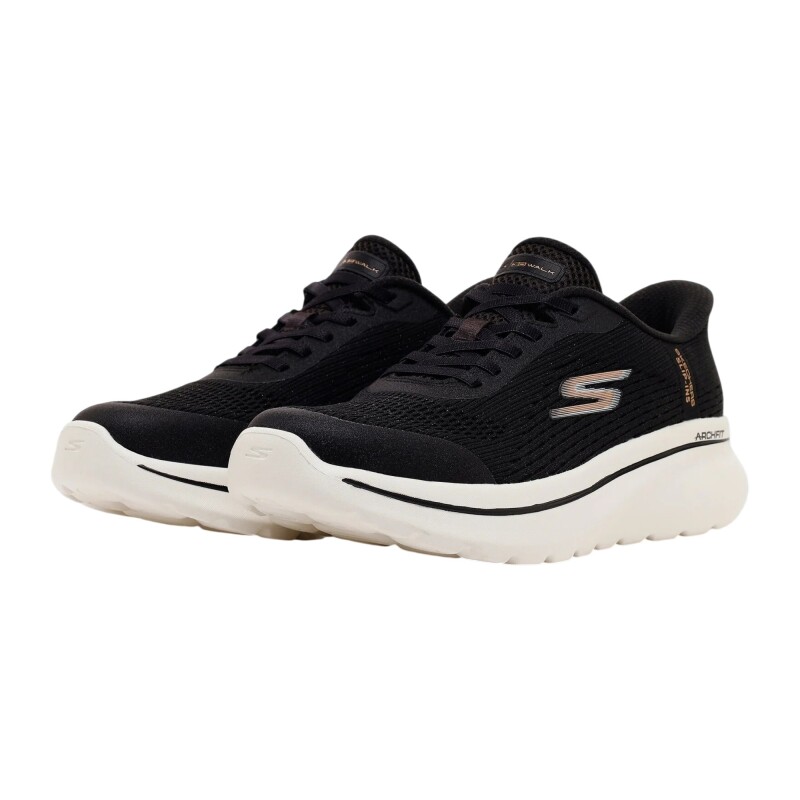 Skechers Go Walk Arch Fit N-Joy Siyah Kadın Günlük Ayakkabı - 4