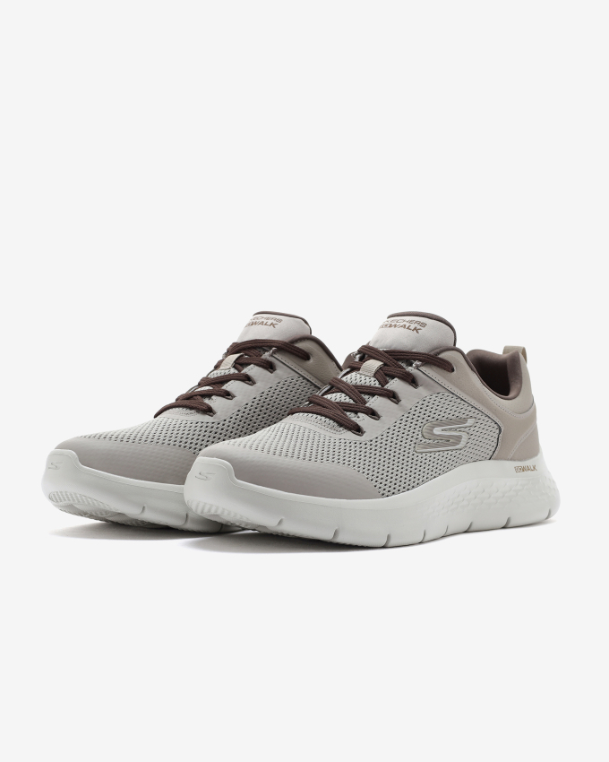 Skechers Go Walk Flex - Independent Bej Erkek Günlük Ayakkabı - 4