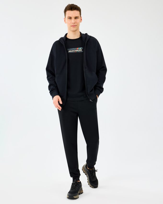 Skechers Graphic Sleeve Siyah Kadın Tshirt - 3