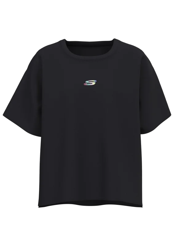 Skechers Graphic Sleeve Siyah Kadın Tshirt - 6
