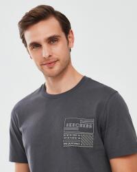 Skechers Graphic T-Shirt M Short Sleeve Antrasit Erkek Tshirt - 5