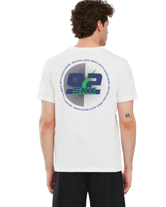 Skechers Graphic T-Shirt M Short Sleeve BEYAZ Erkek Tshirt - 3