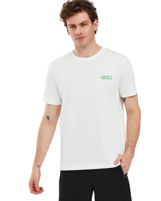 Skechers Graphic T-Shirt M Short Sleeve BEYAZ Erkek Tshirt 