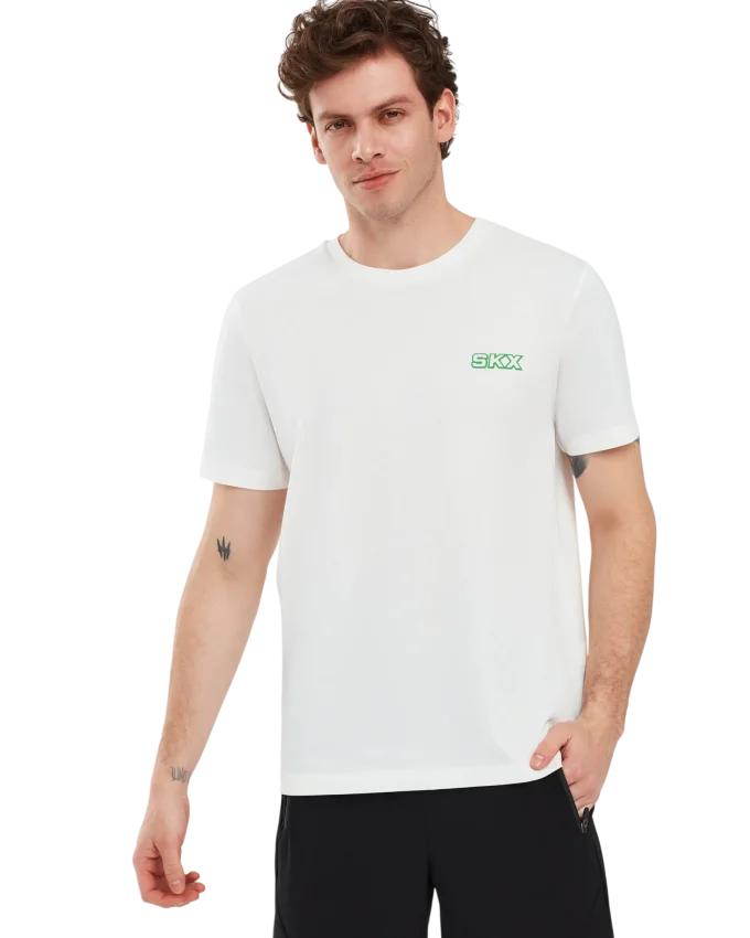 Skechers Graphic T-Shirt M Short Sleeve BEYAZ Erkek Tshirt - 1