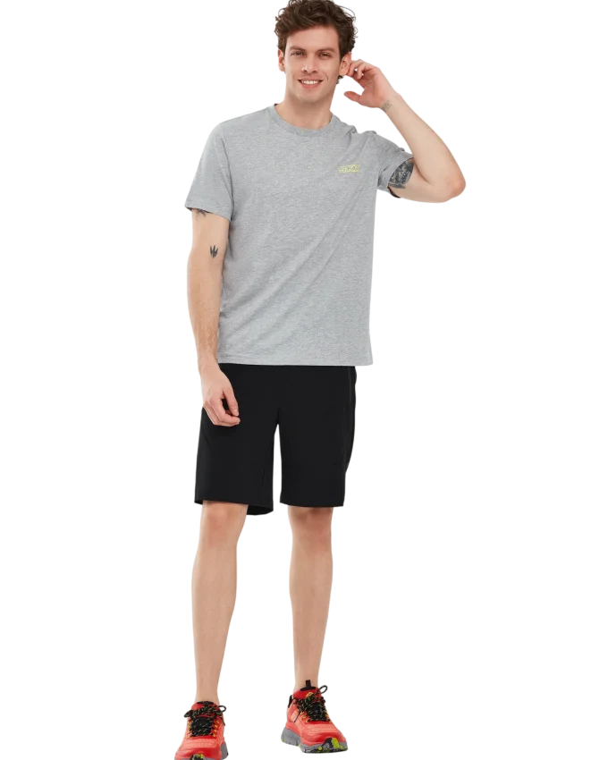 Skechers Graphic T-Shirt M Short Sleeve Gri Erkek Tshirt - 3