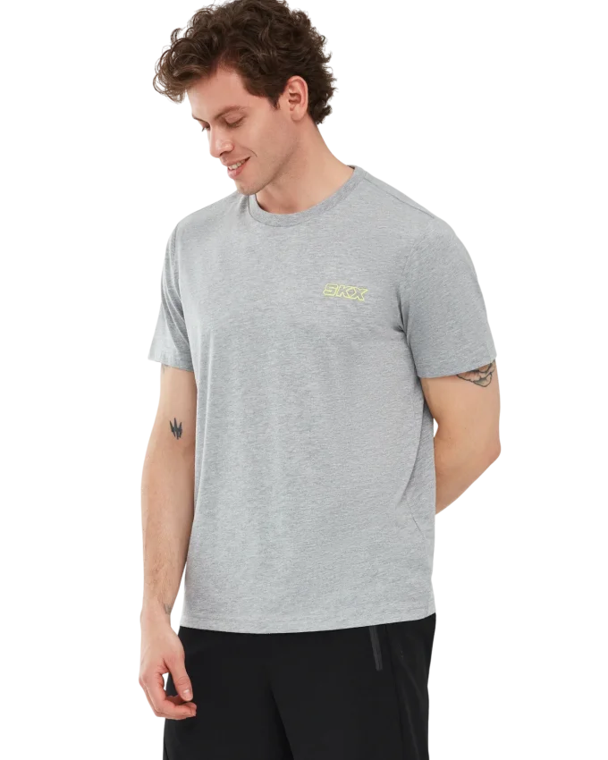 Skechers Graphic T-Shirt M Short Sleeve Gri Erkek Tshirt - 4