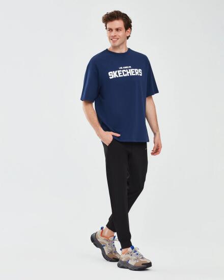 Skechers Graphic T-Shirt M Short Sleeve LACİVERT Erkek Tshirt - 4