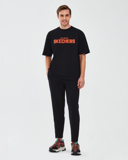 Skechers Graphic T-Shirt M Short Sleeve SİYAH Erkek Tshirt - 4