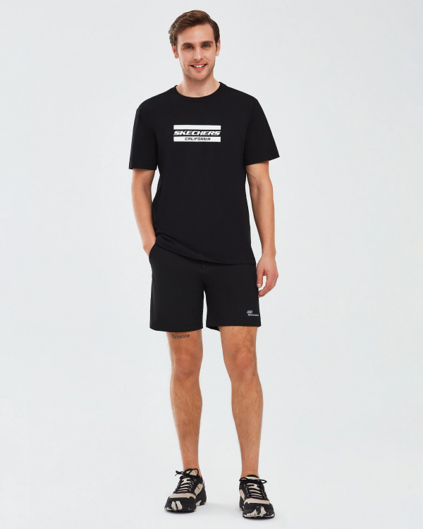 Skechers Graphic T-Shirt M Short Sleeve SİYAH Erkek Tshirt - 2