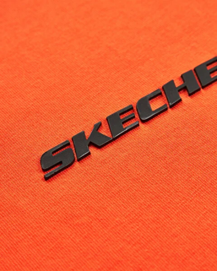 Skechers Graphic T-Shirt M Short Sleeve Turuncu Erkek Tshirt - 7