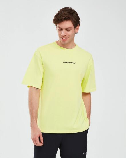 Skechers Graphic T-Shirt M Short Sleeve Yeşil Erkek Tshirt - 1