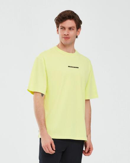Skechers Graphic T-Shirt M Short Sleeve Yeşil Erkek Tshirt - 2