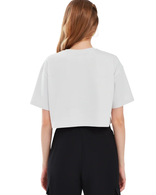 Skechers Graphic T-Shirt W Short Sleeve Gri Kadın Tshirt - 3