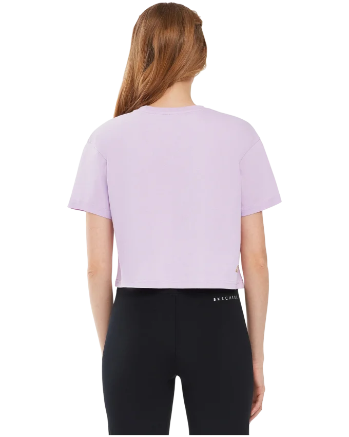 Skechers Graphic Sleeve Mor Kadın Tshirt - 3
