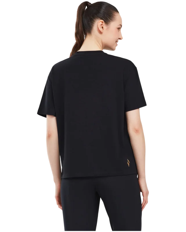 Skechers Graphic T-Shirt W Short Sleeve SİYAH Kadın Tshirt - 3