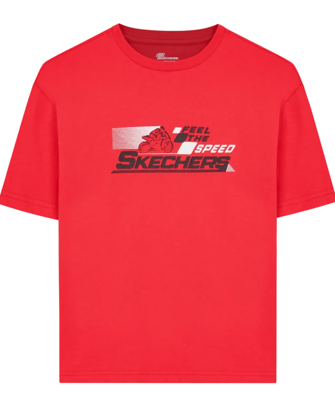 Skechers GraphicB Sleeve Kırmızı Çocuk Tshirt - 3