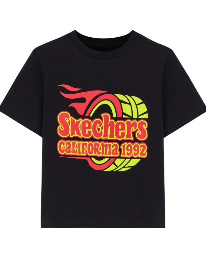 Skechers Graphic Tee B Short Sleeve SİYAH Çocuk Tshirt - 4