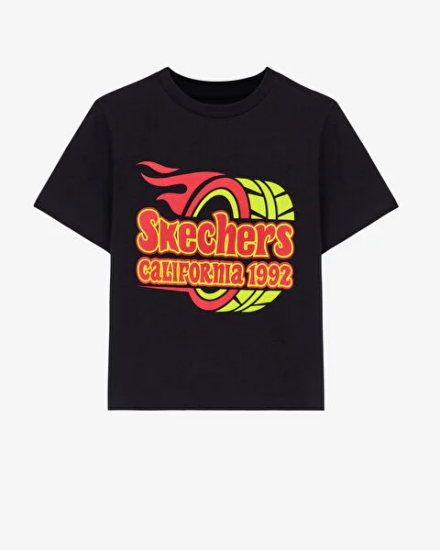 Skechers Graphic Tee B Short Sleeve SİYAH Çocuk Tshirt - 4