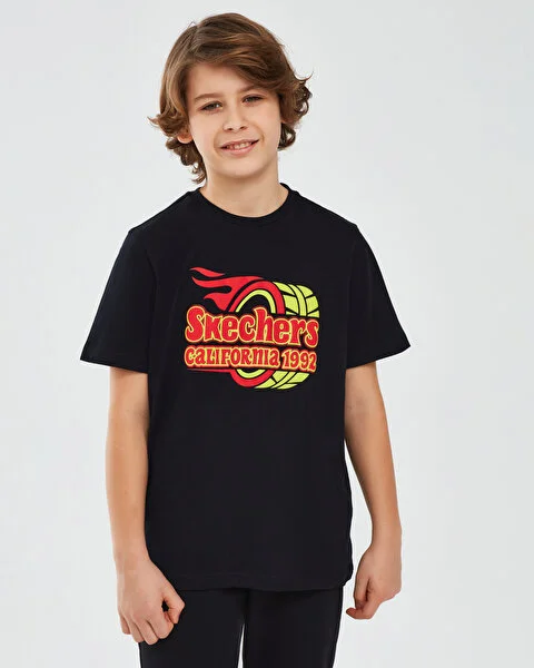 Skechers Graphic Tee B Short Sleeve SİYAH Çocuk Tshirt - Skechers (1)