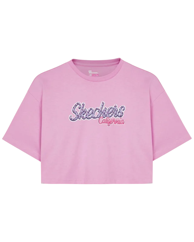 Skechers Graphic Tee G Short Sleeve Pembe Çocuk Tshirt - 5