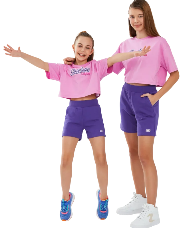 Skechers Graphic Tee G Short Sleeve Pembe Çocuk Tshirt - 2