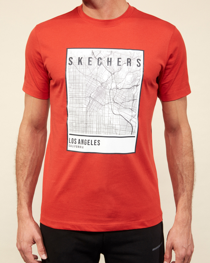 Skechers Graphic Tee M Crew Neck T-Shirt Erkek Tshirt - 2