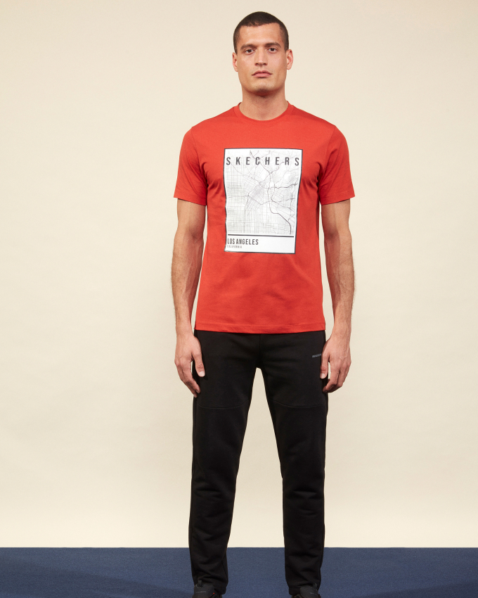 Skechers Graphic Tee M Crew Neck T-Shirt Erkek Tshirt - 4