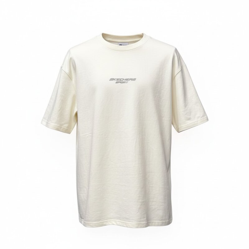 Skechers Graphic Tee Reflect Logo Oversize Beyaz Erkek Tshirt - 1