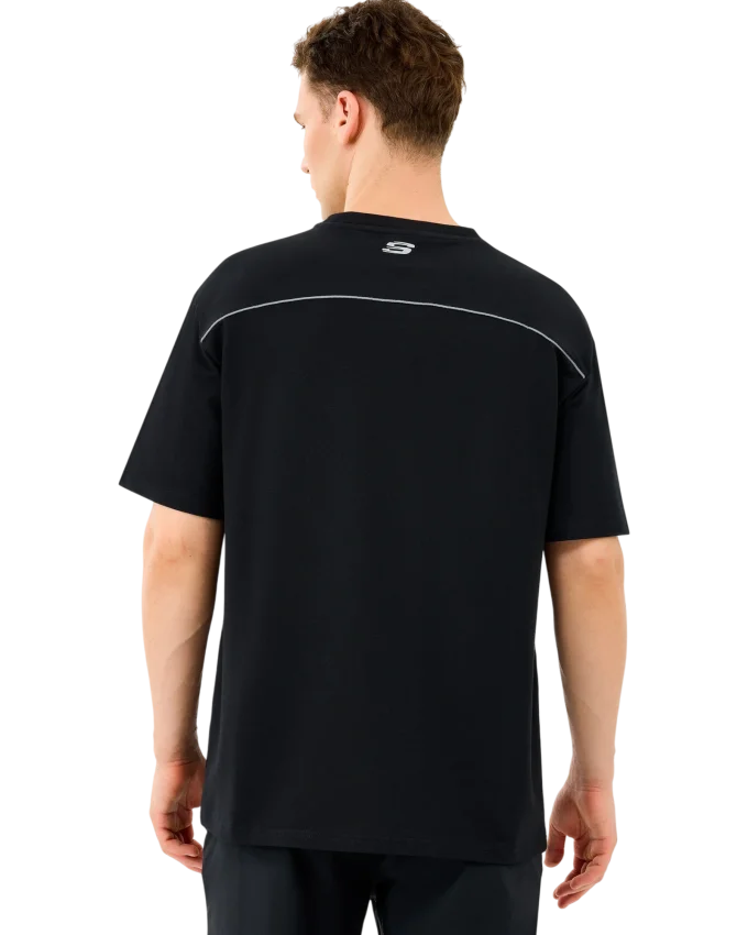 Skechers Graphic Tee Reflect Logo Oversize Siyah Erkek Tshirt - 4