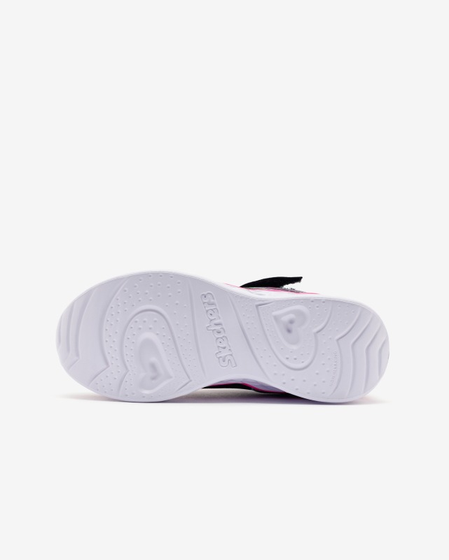 Skechers Hear Lights-Retro Hearts Siyah Çocuk Günlük Ayakkabı - 4