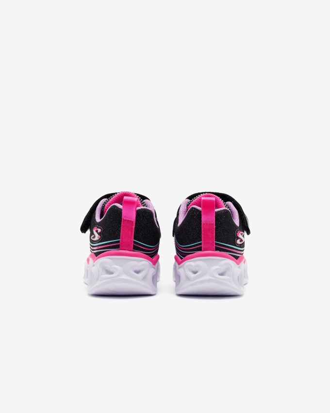 Skechers Hear Lights-Retro Hearts Siyah Çocuk Günlük Ayakkabı - 5