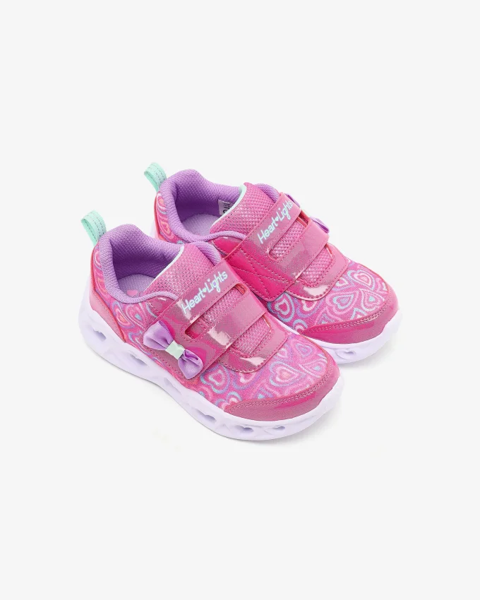 Skechers Heart Lights Boogie Land Pembe Çocuk Günlük Ayakkabı - 3