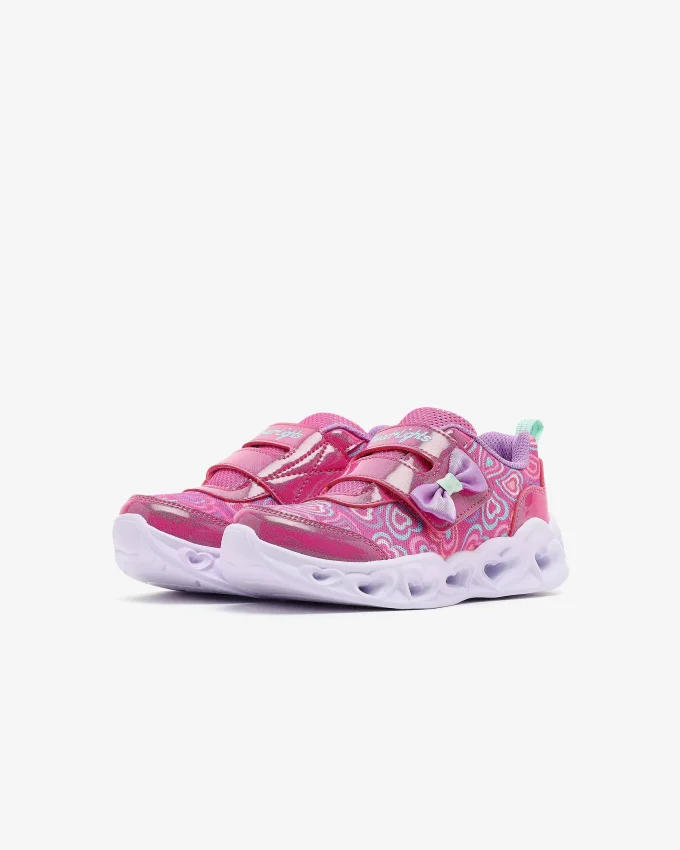 Skechers Heart Lights Boogie Land Pembe Çocuk Günlük Ayakkabı - 5