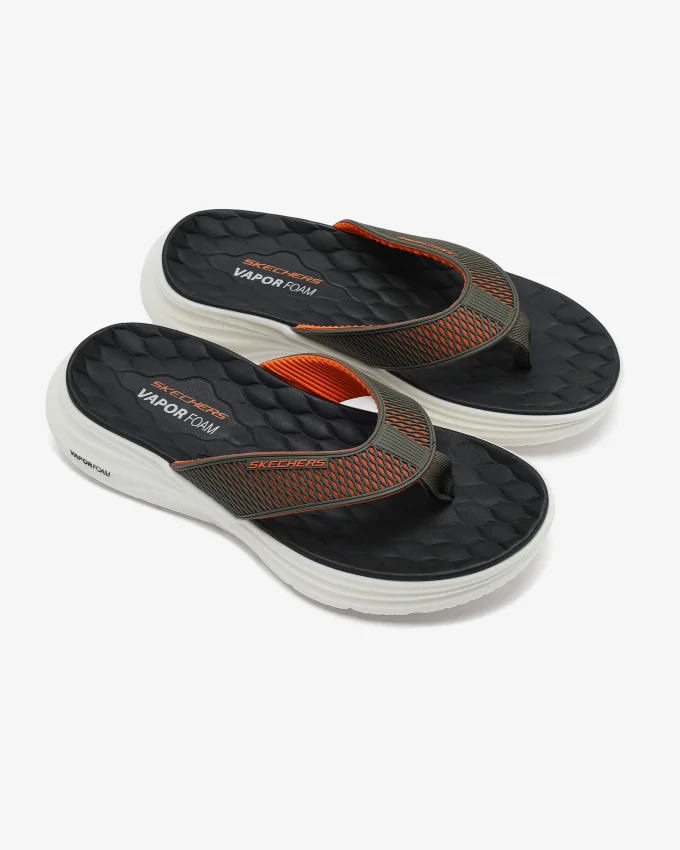 Skechers Hillcrest 2.0-Cedar Wells Gri Erkek Sandalet - 4