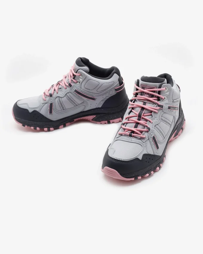 Skechers Hillcrest - Bound Peak Gri Kadın Outdoor Ayakkabı - 5