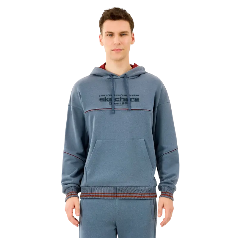 Skechers Hoodie Gri Erkek Sweatshirt - 1