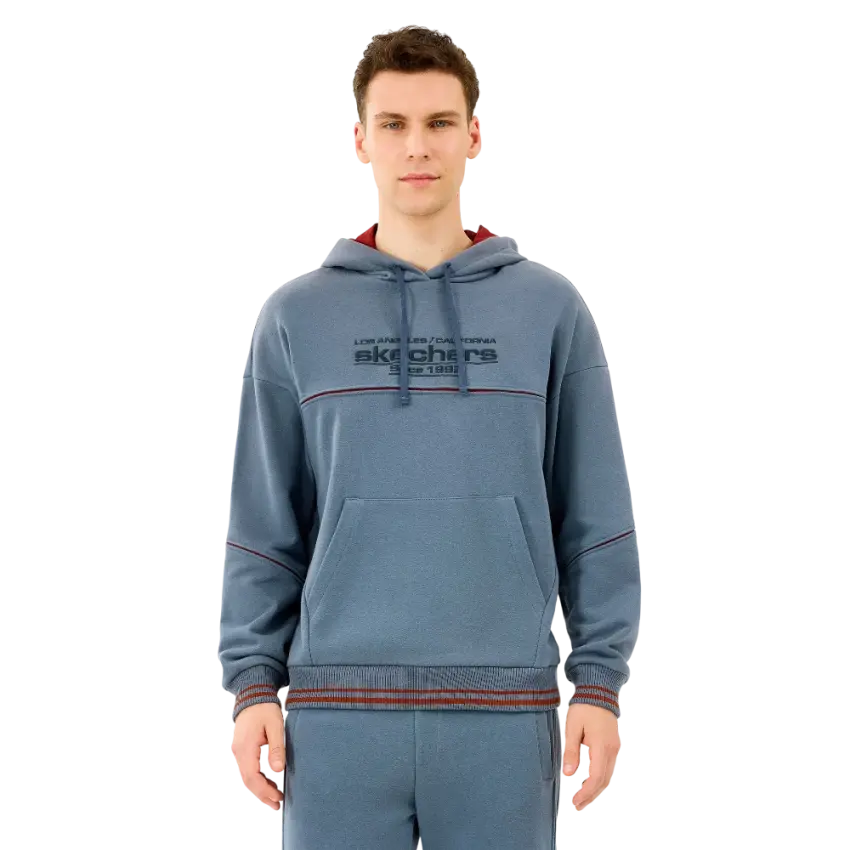 Skechers Hoodie Gri Erkek Sweatshirt - 1
