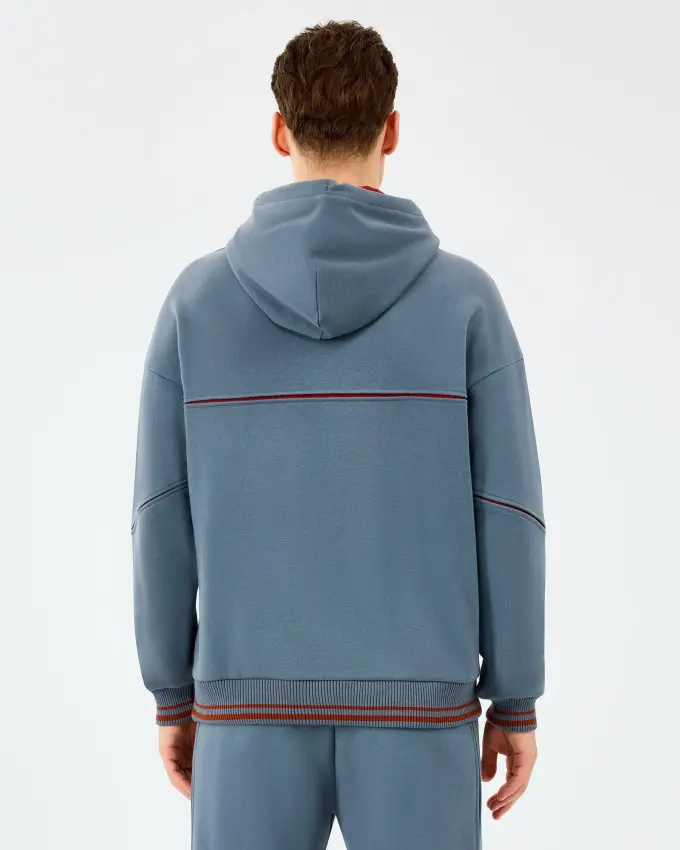 Skechers Hoodie Gri Erkek Sweatshirt - 3