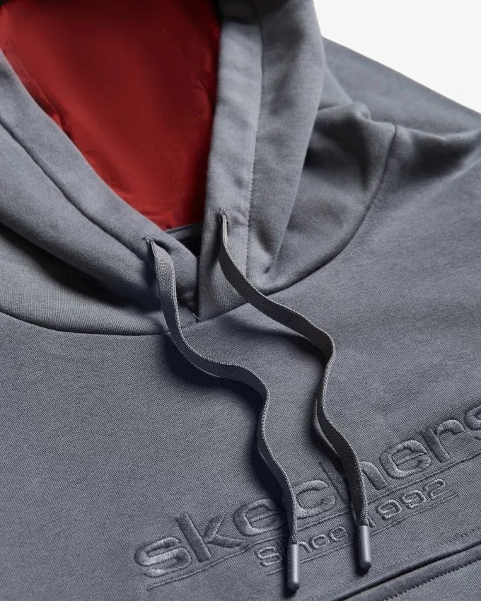 Skechers Hoodie Gri Erkek Sweatshirt - 3