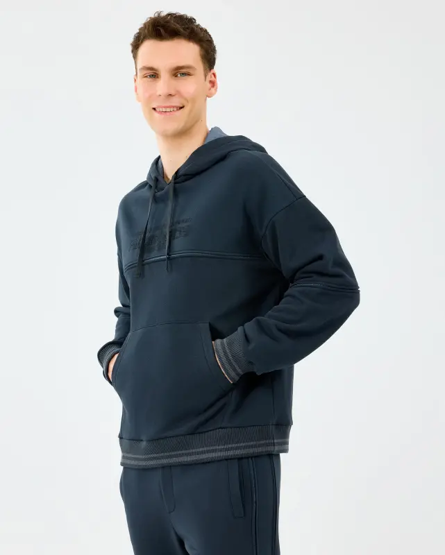 Skechers Hoodie Siyah Erkek Sweatshirt - 2
