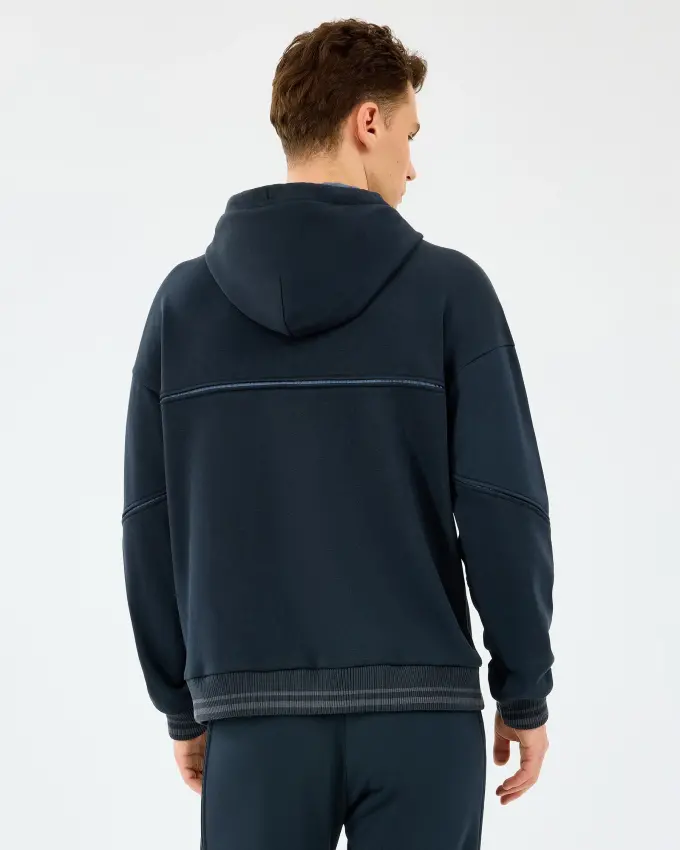 Skechers Hoodie Siyah Erkek Sweatshirt - 3