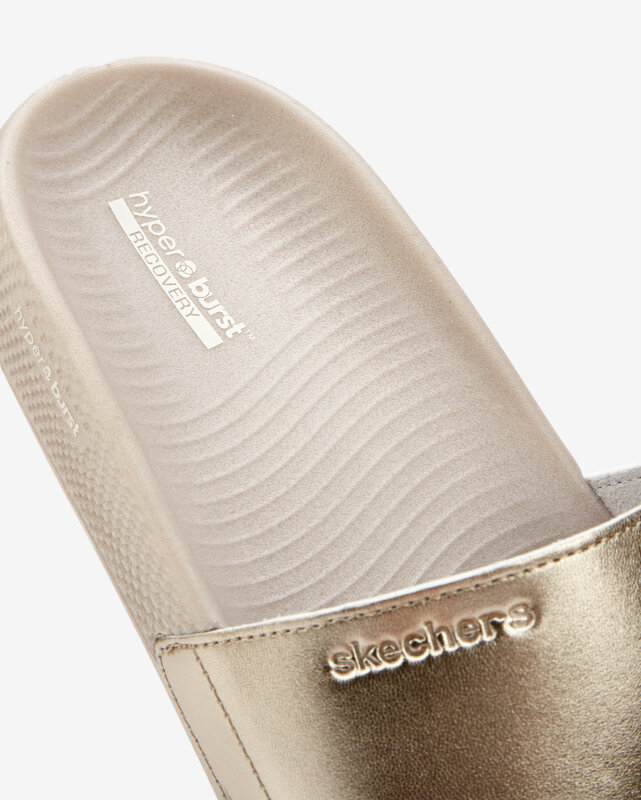 Skechers Hyper Slide - Shine On Altın Kadın Terlik - 7